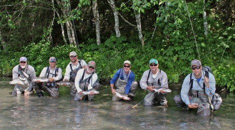 seven salmon biologists