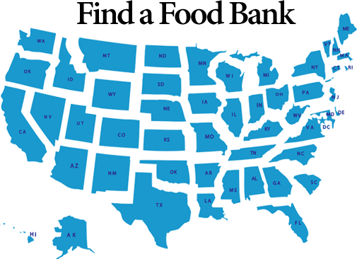 food bank map
