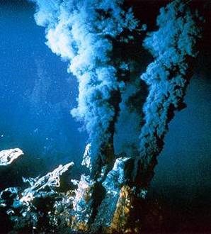 hydrothermal black smoker vent