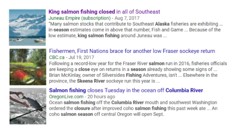 salmon headlines