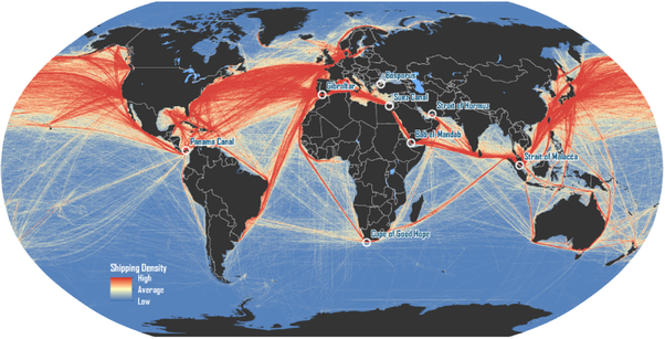 global shipping lanes