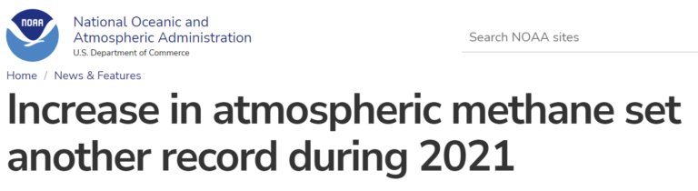 NOAA Methane Headline