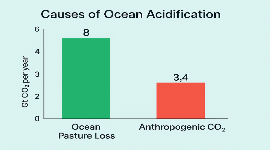 The Ocean Acidification Crisis Isn’t Just About CO₂ From Bad Behaviour—It’s About Collapse Of Ocean Pasture Life